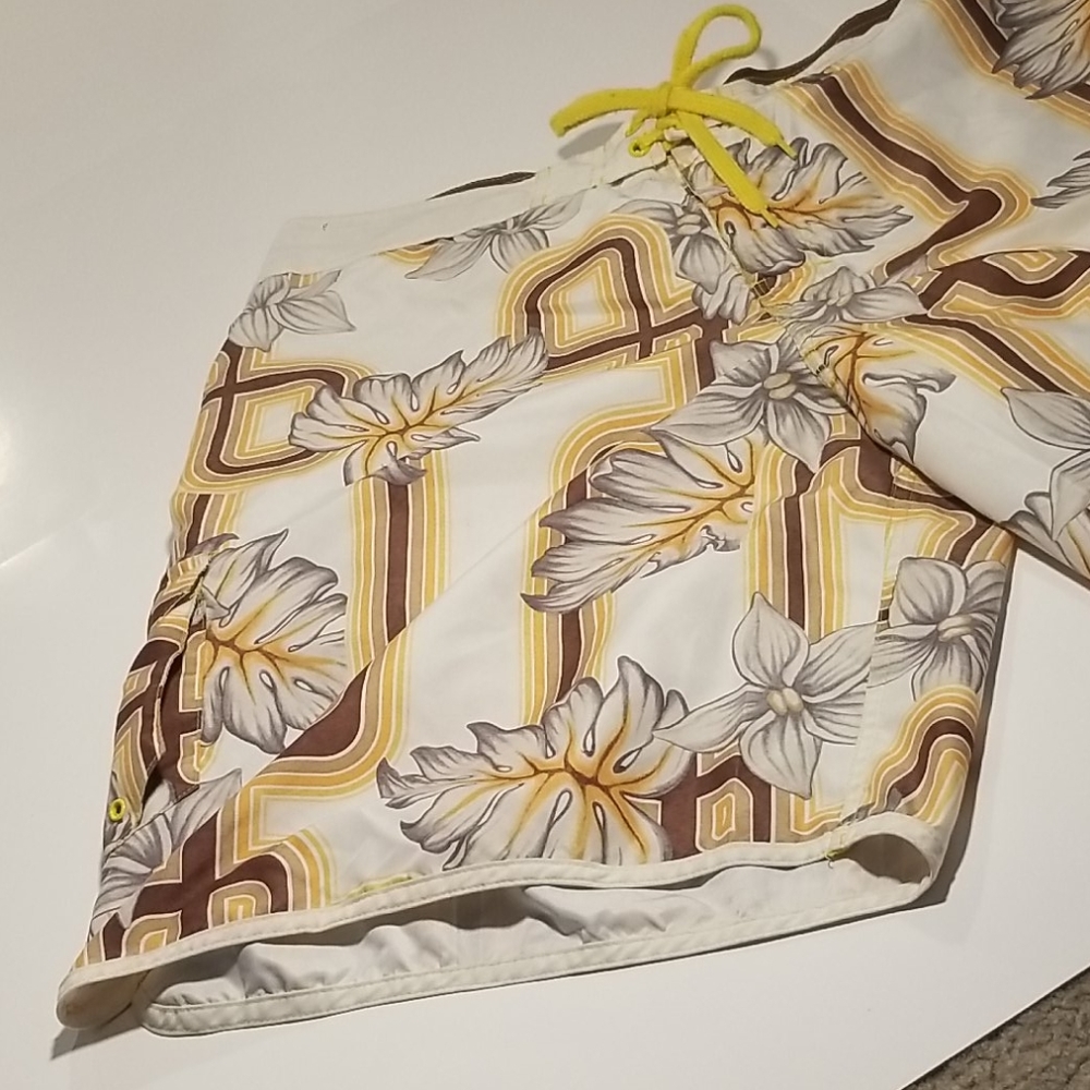 Ocean Pacifics Flower Maze Surfing Boardshorts 
